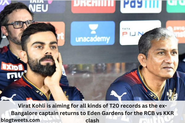 Virat Kohli is aiming for all kinds of T20 records as the ex-Bangalore captain returns to Eden Gardens for the RCB vs KKR clash