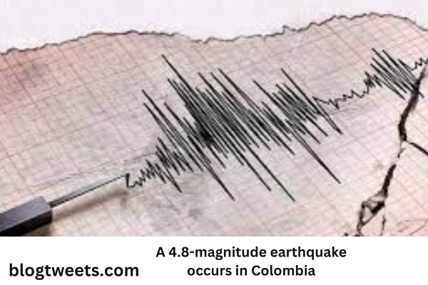 A 4.8-magnitude earthquake occurs in Colombia