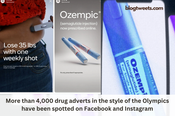 More than 4,000 drug adverts in the style of the Olympics have been spotted on Facebook and Instagram